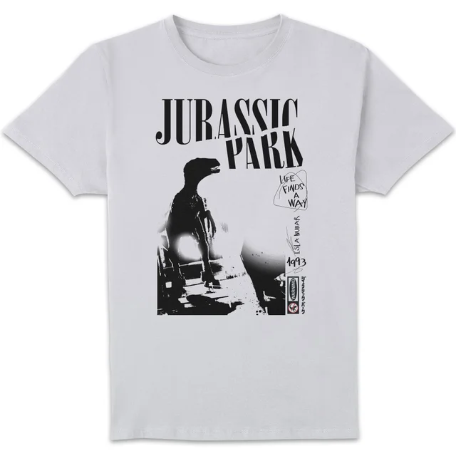 Jurassic Park Isla Nublar Punk Men's T-Shirt - Weiß