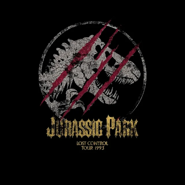 Jurassic Park Lost Control Men's T-Shirt - Schwarz