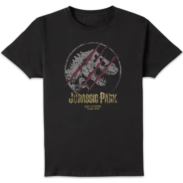 Jurassic Park Lost Control Men's T-Shirt - Schwarz