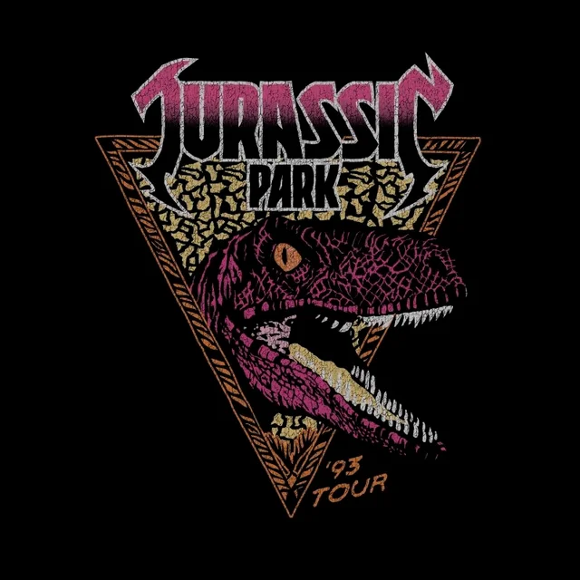Jurassic Park Raptor Men's T-Shirt - Schwarz