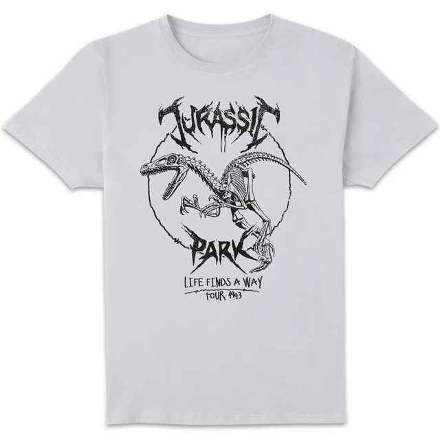 Jurassic Park Raptor Drawn Men's T-Shirt - Weiß