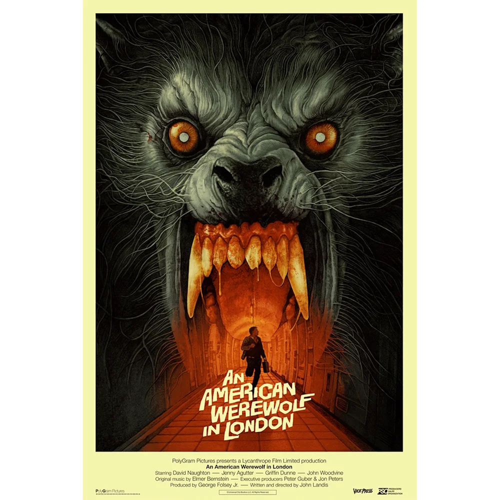 An American Werewolf In London 24 x 36 Screenprint by Gabz – Variant Edition Bild 1