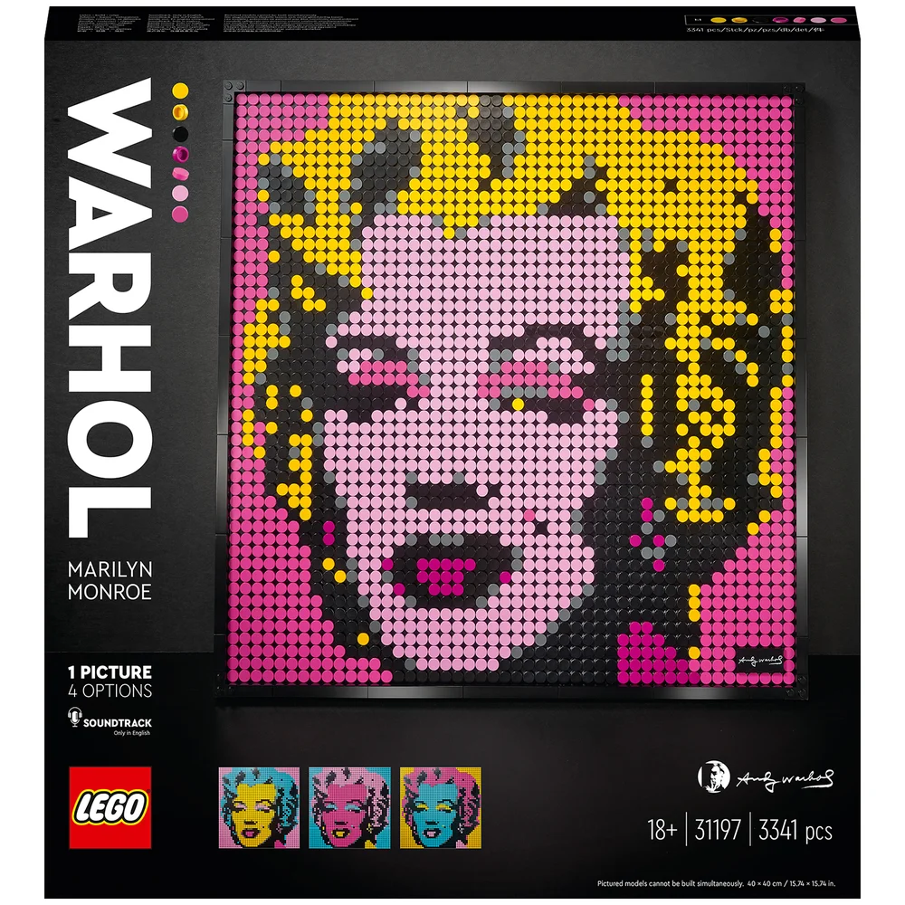 LEGO 31197 Art Andy Warhol’s Marilyn Monroe Set, Poster für Sammler, Wanddekoration, DIY Puzzle für Erwachsene Bild 1