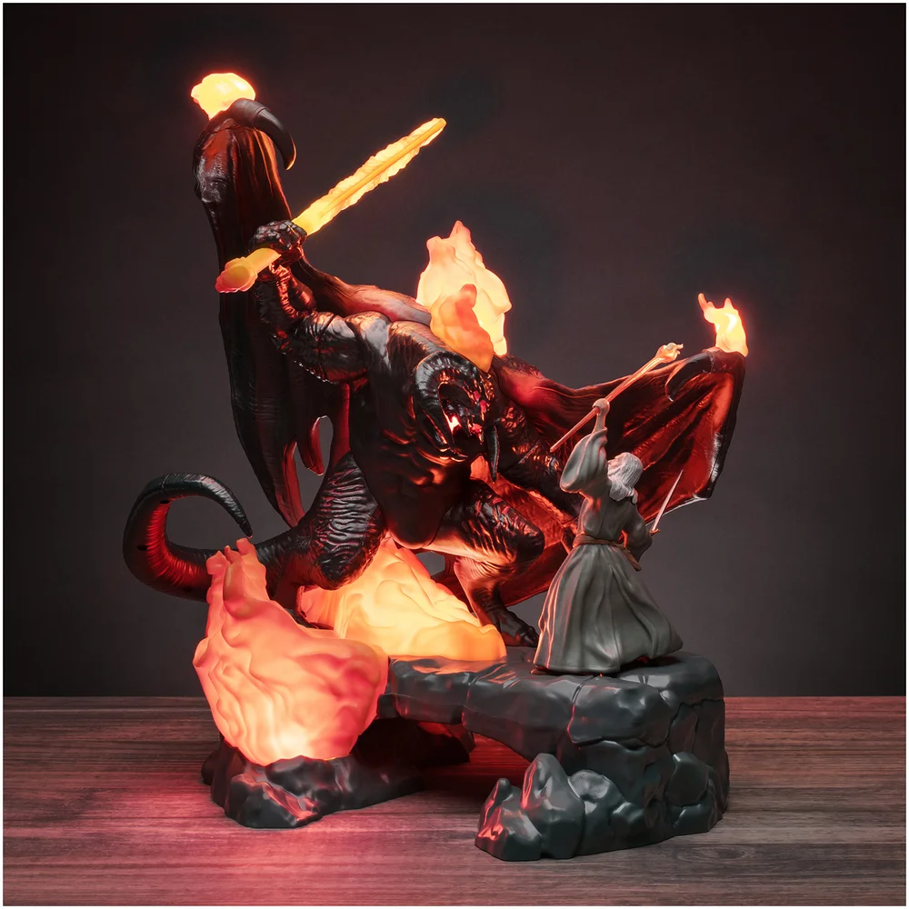 The Lord of the Rings - Balrog vs Gandalf Figurine Light Bild 1