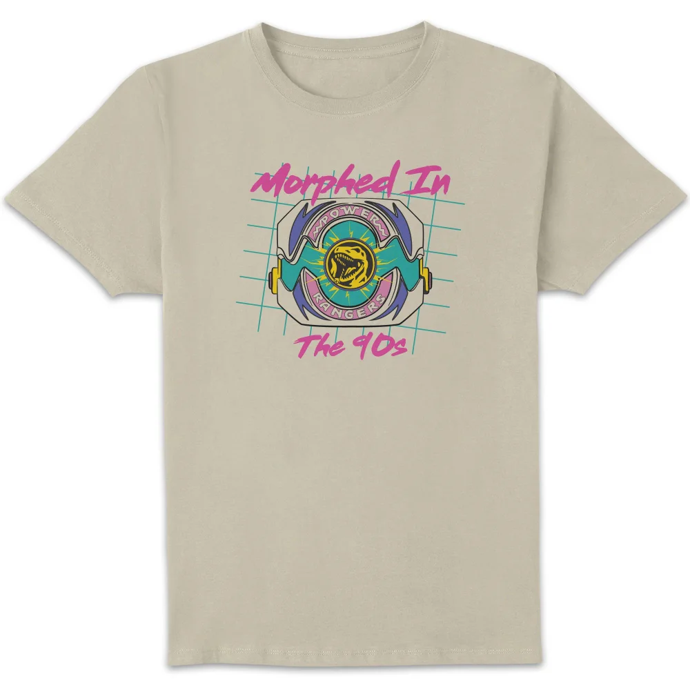 Power Rangers Morphed Into 90's Unisex T-Shirt - Weiß Vintage Wash - XL - White Vintage Wash Bild 1