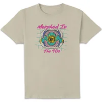 Power Rangers Morphed Into 90's Unisex T-Shirt - Weiß Vintage Wash