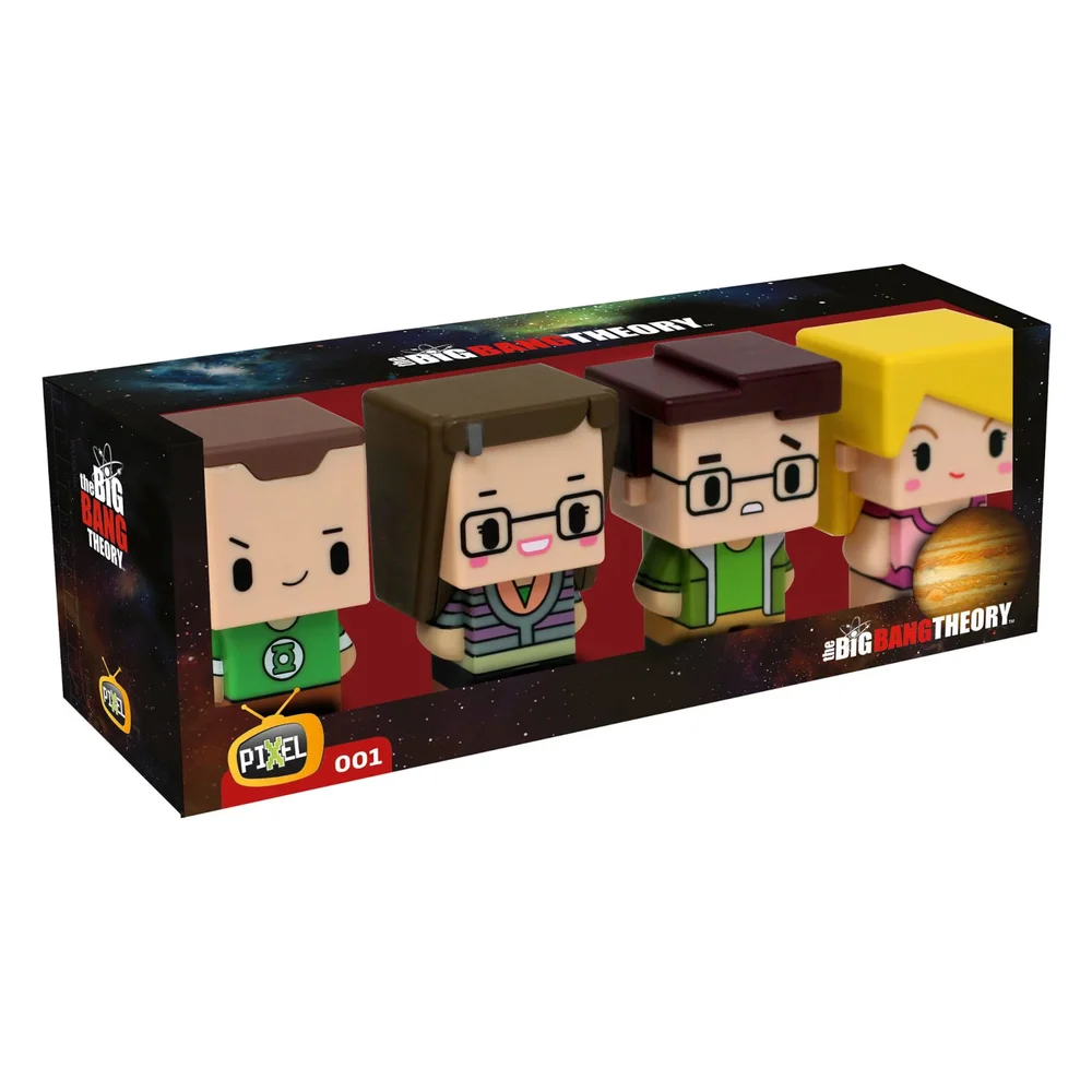 Pixel Figur Big Bang Theory Set 4 Figuren 7 cm Bild 1
