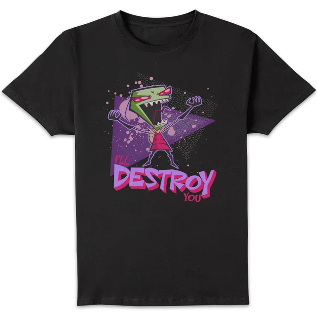 Invader Zim I'll Destroy You Herren T-Shirt - Schwarz