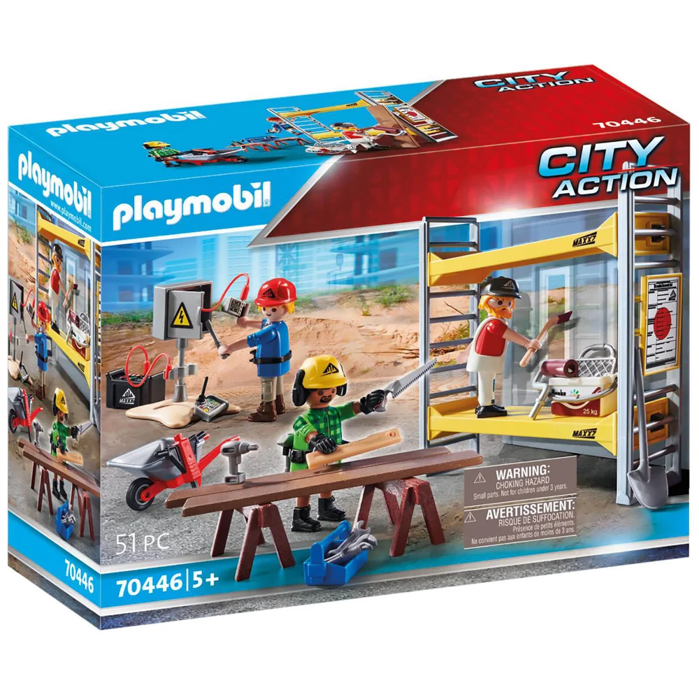 Playmobil City Action Baugerüst mit Handwerkern (70446) Bild 1