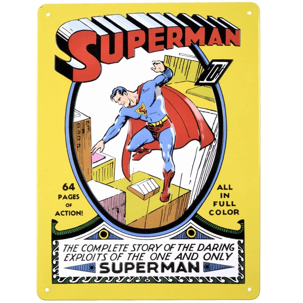 DC Comics Superman Blechschild Bild 1