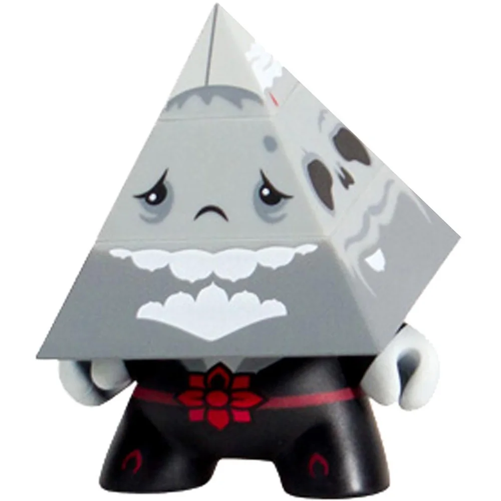 Kidrobot Pyramidun Dunny 3 Inch Gray Bild 1