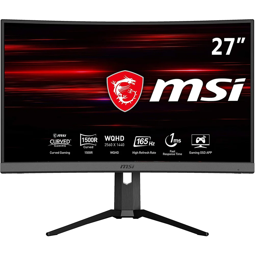 MSI Optix MAG272CQR Quad HD 27” Curved LED Gaming Monitor - Black Bild 1