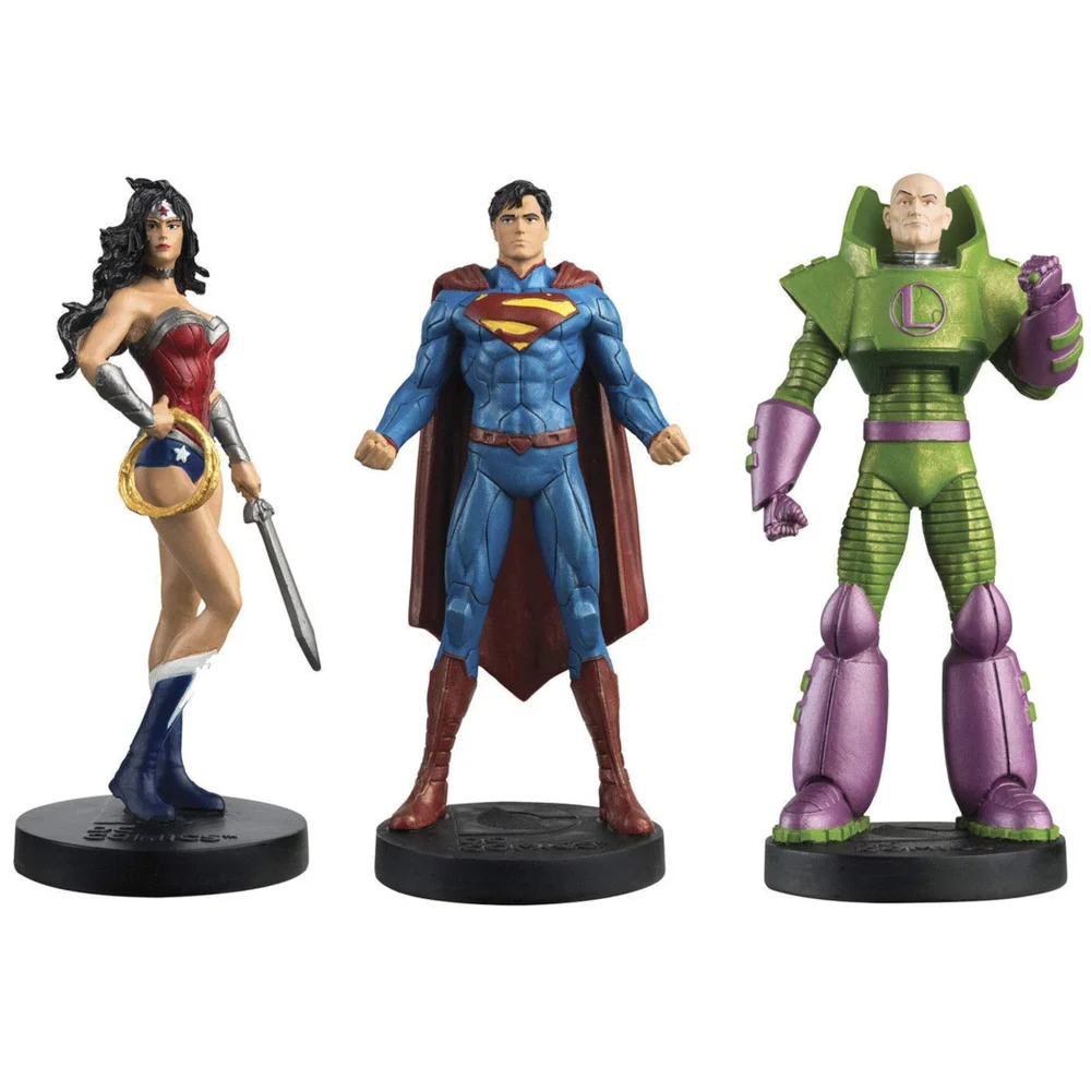 Eaglemoss DC Comics Masterpiece Collection Justice League (Superman, Wonder Woman, Lex Luthor) 3-Pack Statue Bild 1