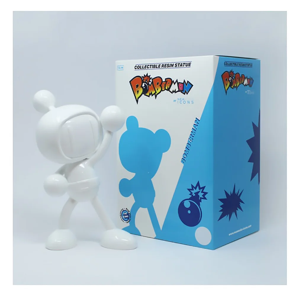 Icons Bomberman 25 cm Harzfigur - weiß Bild 1