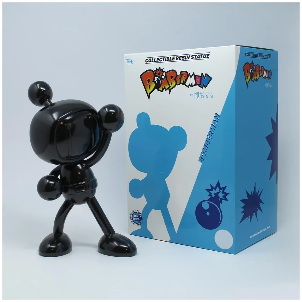 Icons Bomberman 25 cm Harzfigur - schwarz Bild 1