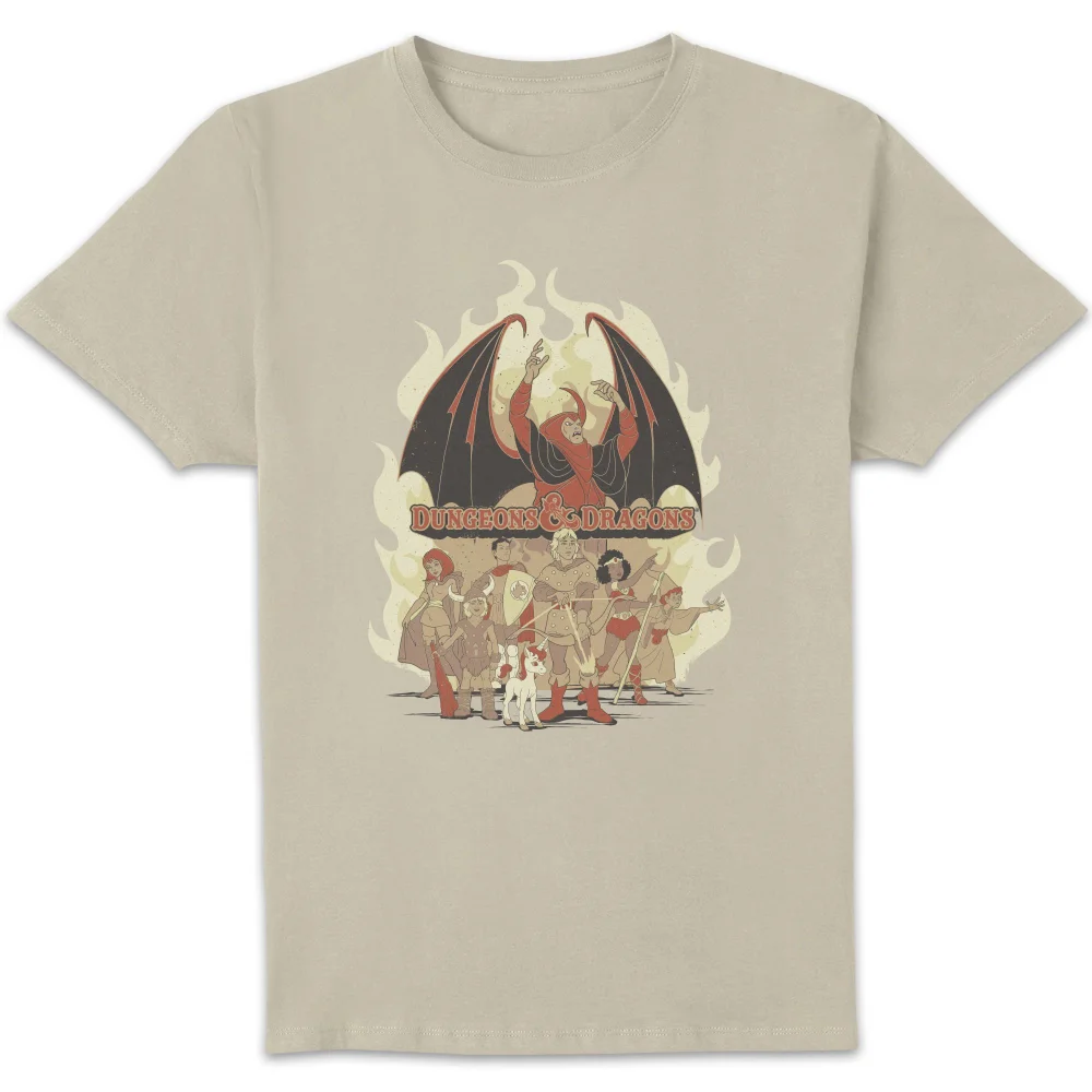 Dungeons & Dragons D&D Cartoon The Party Unisex T-Shirt - Weiß Vintage Wash - S - White Vintage Wash Bild 1