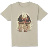 Dungeons & Dragons D&D Cartoon The Party Unisex T-Shirt - Weiß Vintage Wash