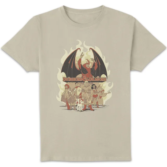 Dungeons & Dragons D&D Cartoon The Party Unisex T-Shirt - Weiß Vintage Wash