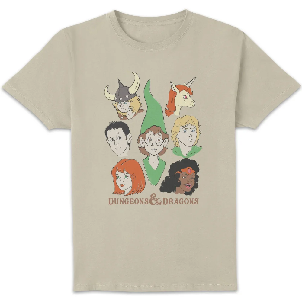 Dungeons & Dragons D&D Cartoon The Party Unisex T-Shirt - Weiß Vintage Wash - S - White Vintage Wash Bild 1