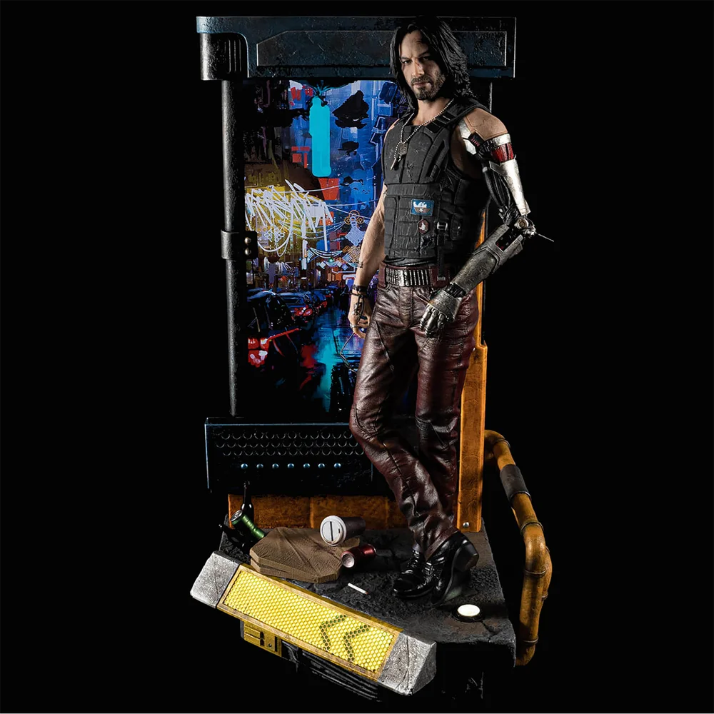 PureArts CyberPunk 2077 1/4 Scale Statue - Johnny Silverhand (Comes with LCD Screen and Inbuilt Stereo Speakers) Bild 1