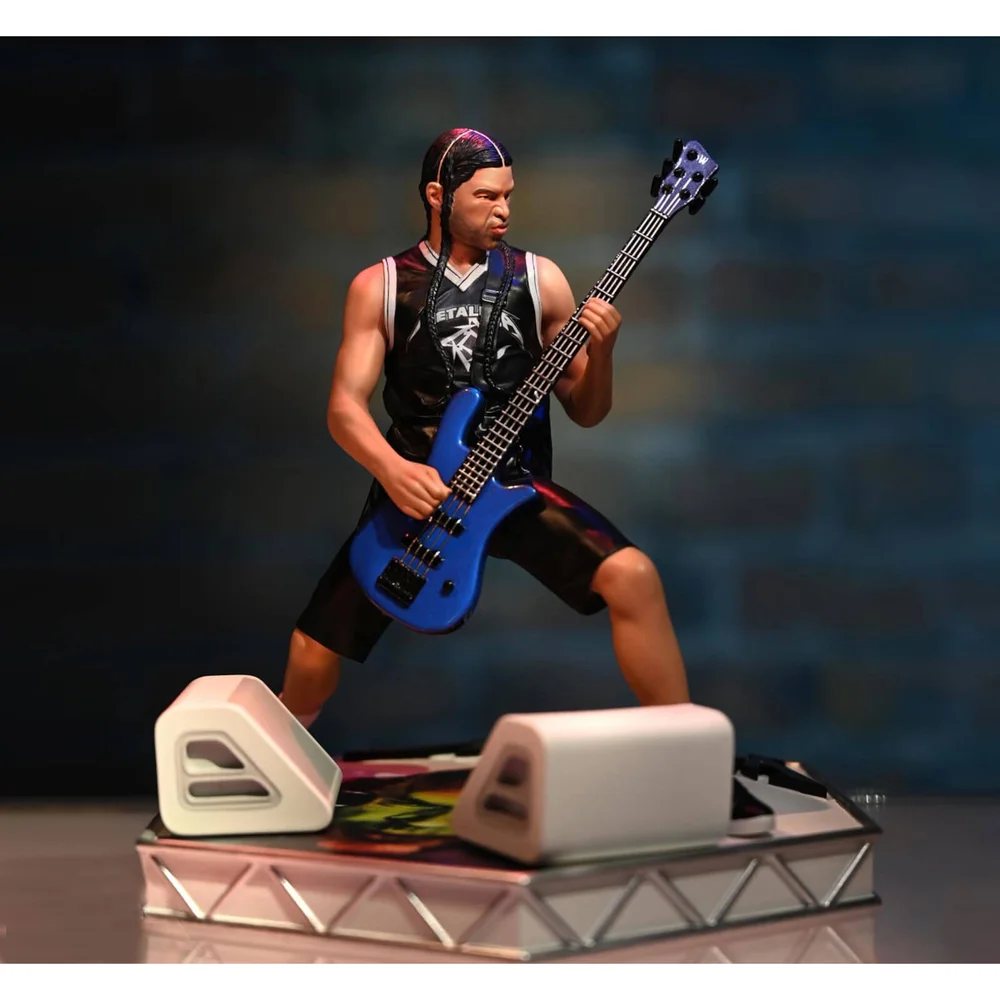Knucklebonz Metallica Rock Iconz Figur Robert Trujillo Limitierte Auflage 22 cm Bild 1
