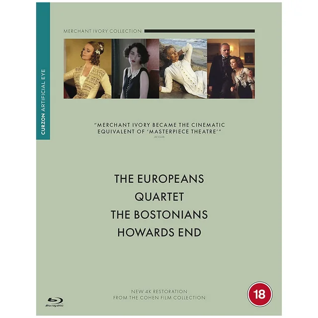 Merchant Ivory Box-Set (Quartett / Wiedersehen in Howards End / Die Damen aus Boston / Die Europäer)
