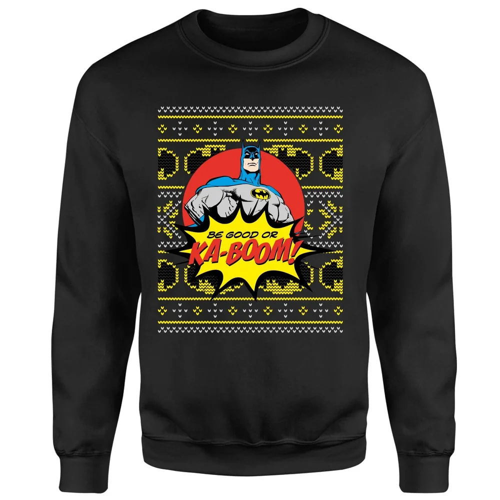 Batman Be Good Or Ka Boom! Sweatshirt - Black - S Bild 1