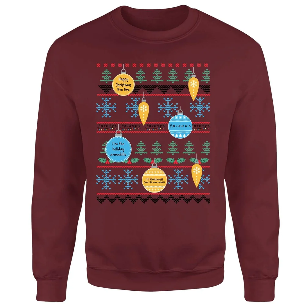 Friends Baubles Sweatshirt - Burgundy - M Bild 1