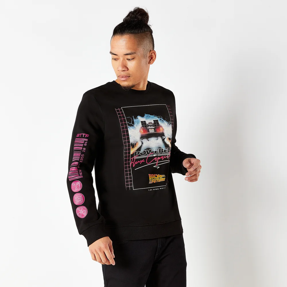 Zurück in die Zukunft Flux Capacitor 80s Sweatshirt - Schwarz - S Bild 1