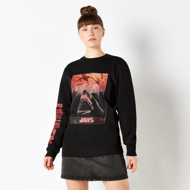 Der weiße Hai Sweatshirt - Schwarz