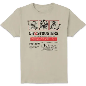 Ghostbusters Flyer Unisex T-Shirt - Weiß Vintage Wash