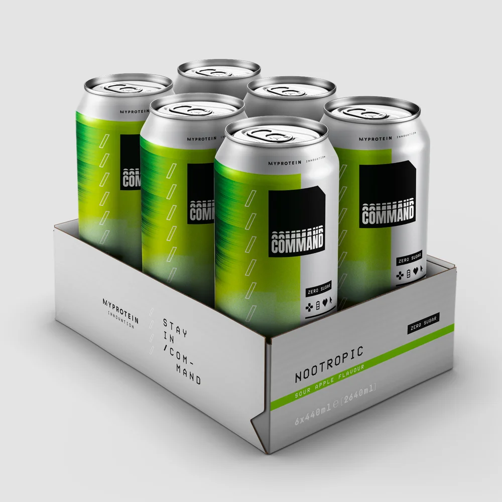E-Sports Command Energy Cans, Sour Apple, 6 x 440ml Bild 1
