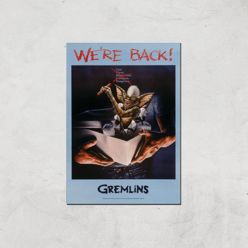 Gremlins We're Back Poster Giclee Art Print - A4 - Print Only Bild 1