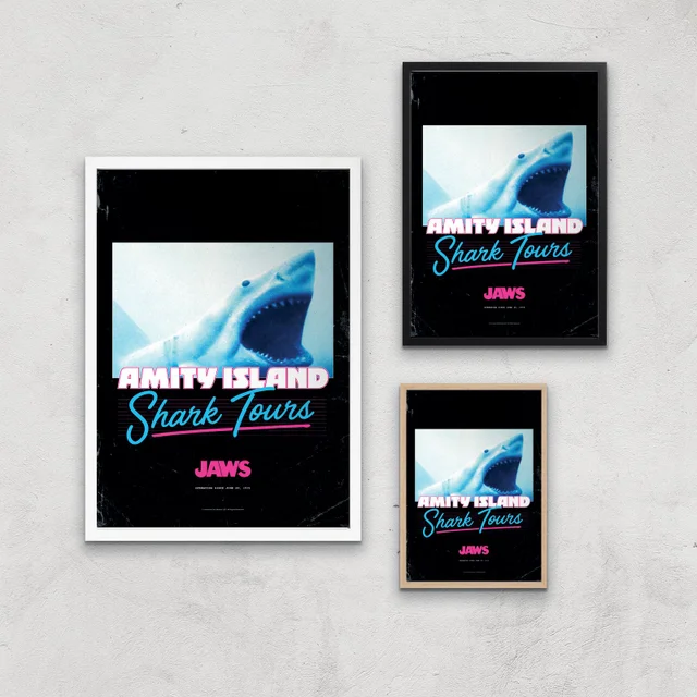 Der weiße Hai Amity Island Shark Tours Giclee Art Print