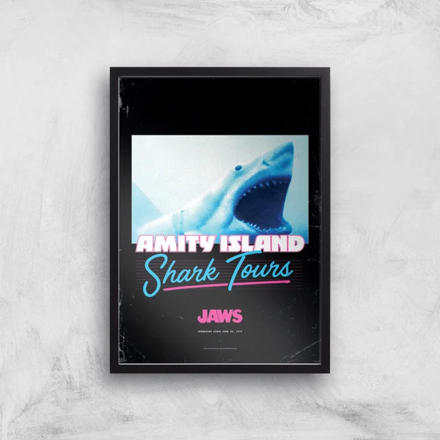 Der weiße Hai Amity Island Shark Tours Giclee Art Print