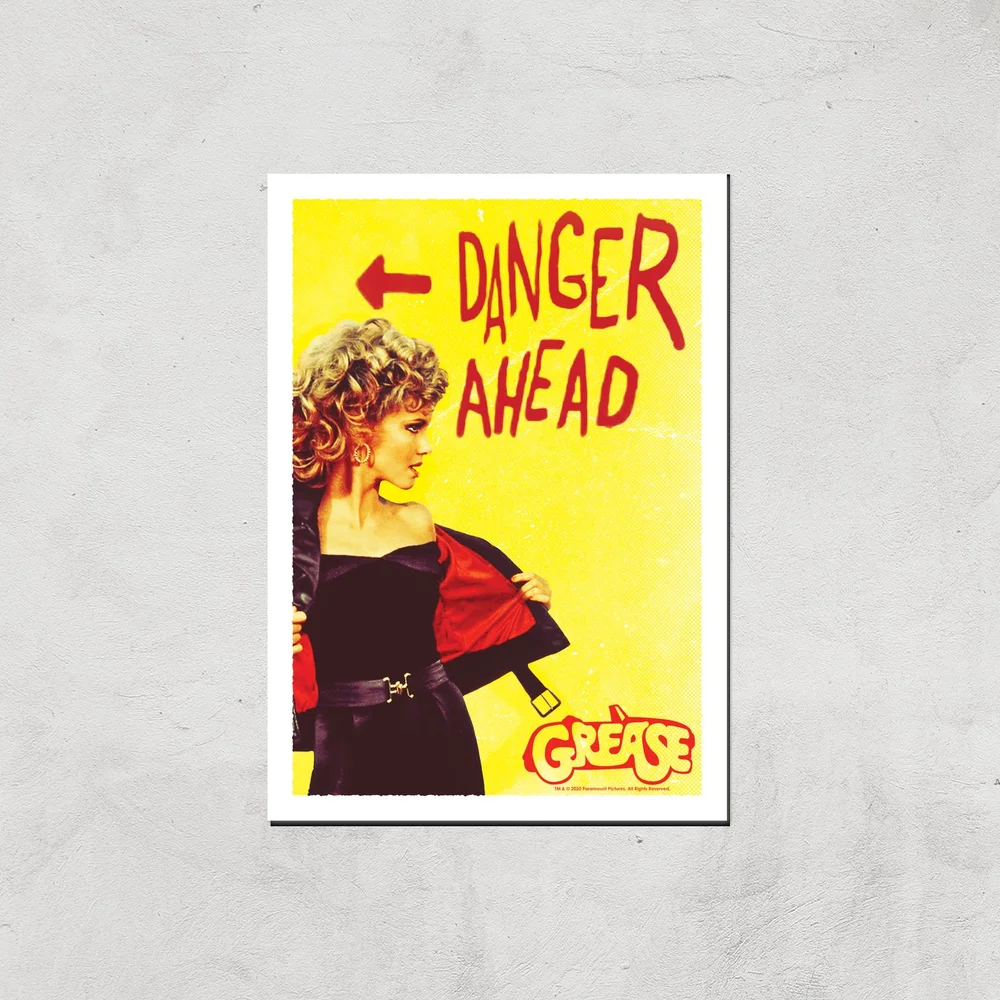Grease Danger Road Giclee Art Print - A4 - Print Only Bild 1