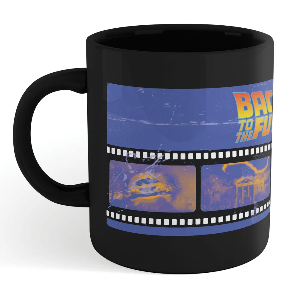 Zurück in die Zukunft Film Reel Tasse - Schwarz Bild 1