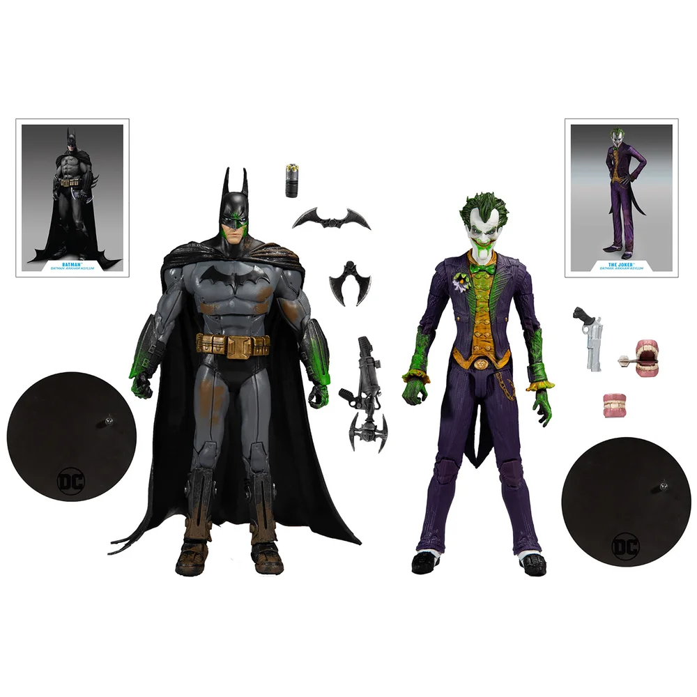 McFarlane DC Gaming Multipack - Arkham Batman Vs. Arkham Joker Actionfigur Bild 1