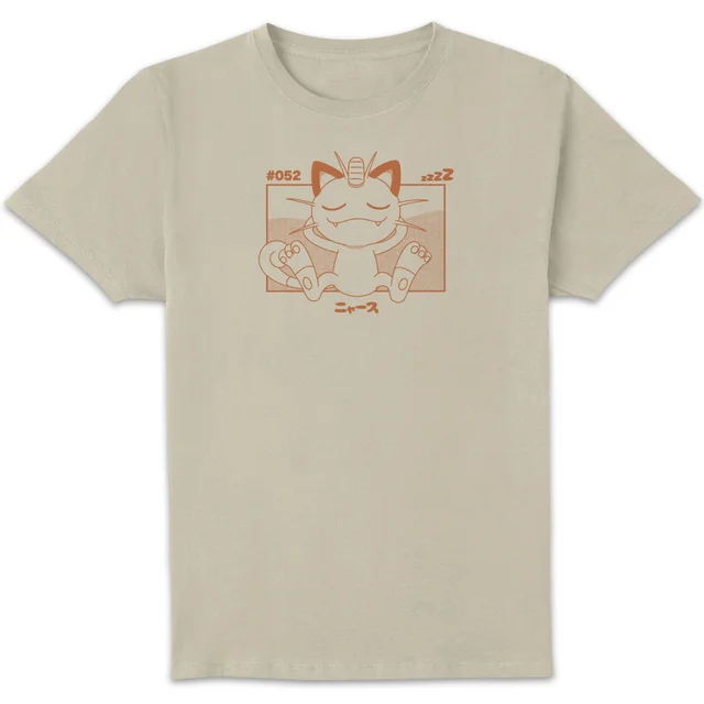 Pokémon Meowth Unisex T-Shirt - Weiß Vintage Wash