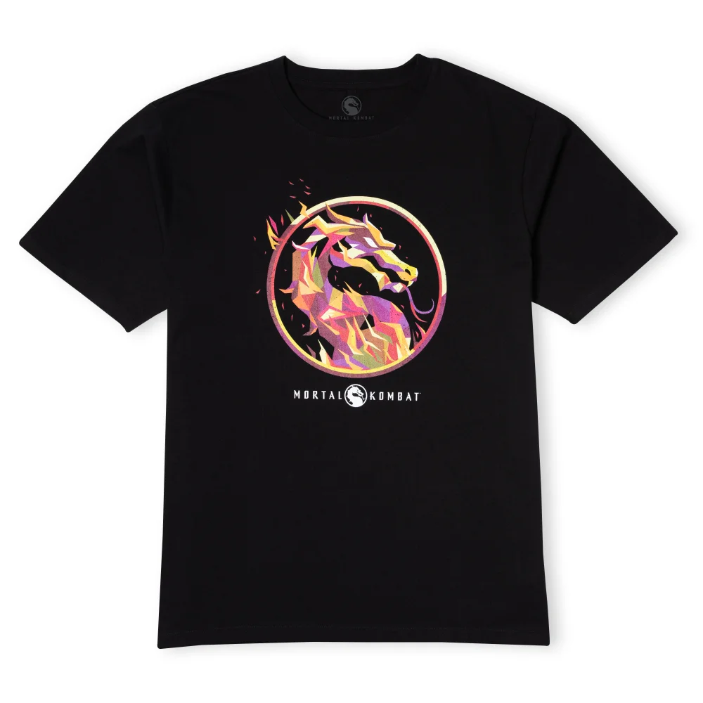 Mortal Kombat Rot Logo Oversized Heavyweight T-Shirt - Schwarz - L Bild 1