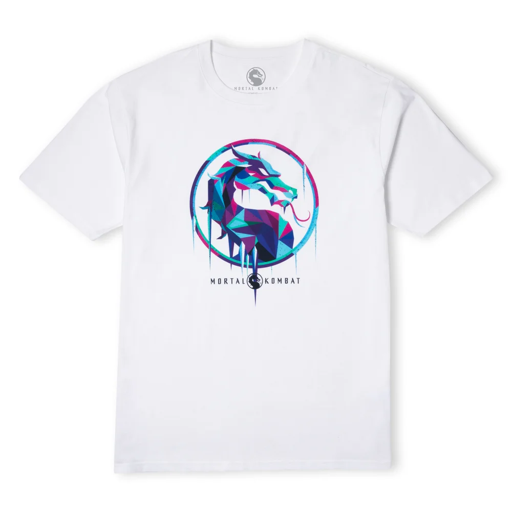 Mortal Kombat Blue Logo Oversized Heavyweight T-Shirt - Weiß - XL Bild 1