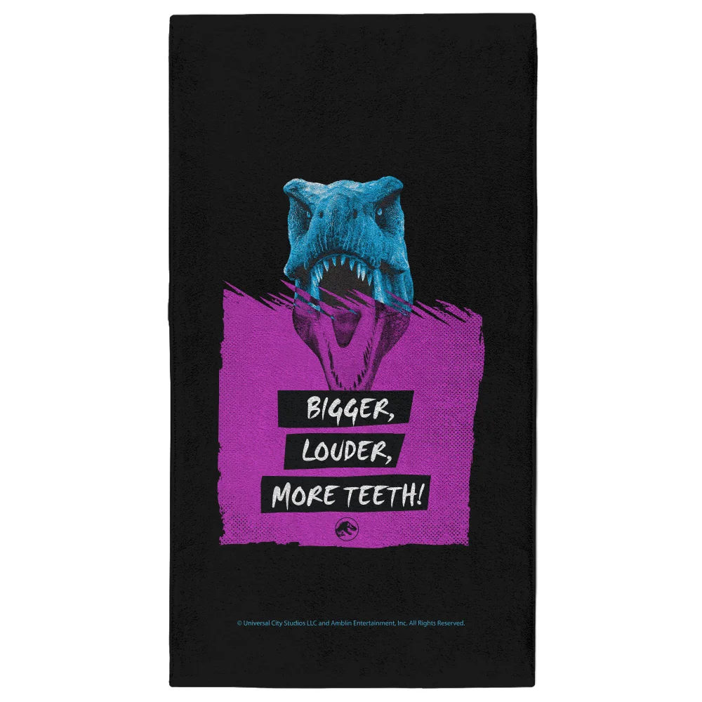 Jurassic Park Bigger Louder More Teeth - Fitness Towel Bild 1