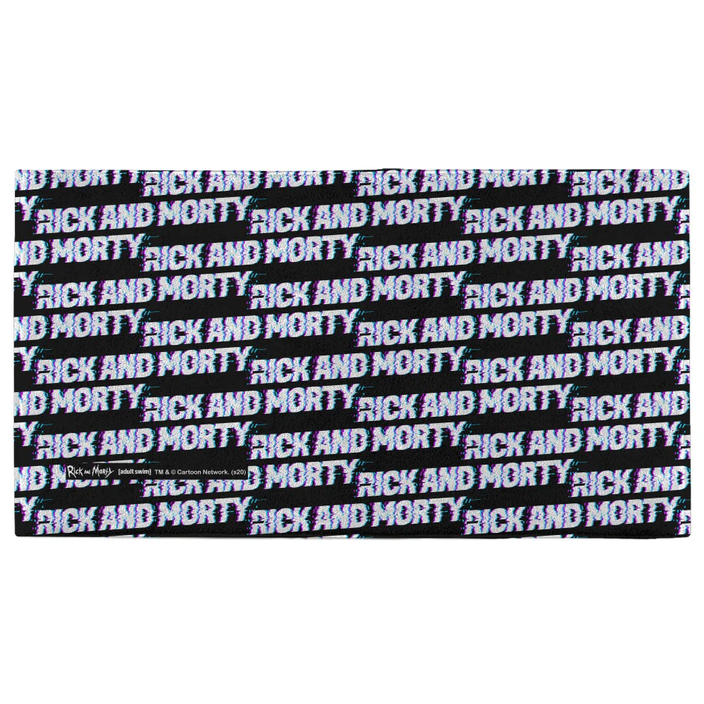 Rick and Morty Logo Pattern - Fitness Towel Bild 1