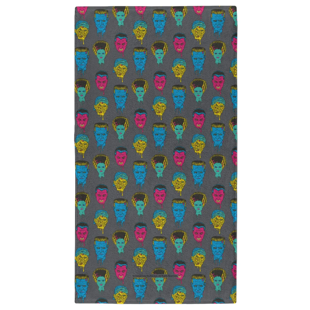 Universal Monsters Frankensteins Bride Mixed Pattern - Fitness Towel Bild 1