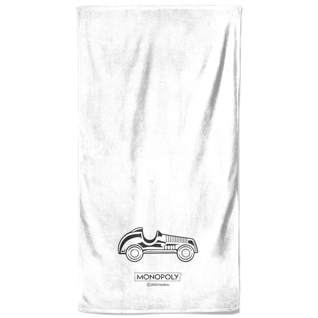 Monopoly Car Figure Beach Towel