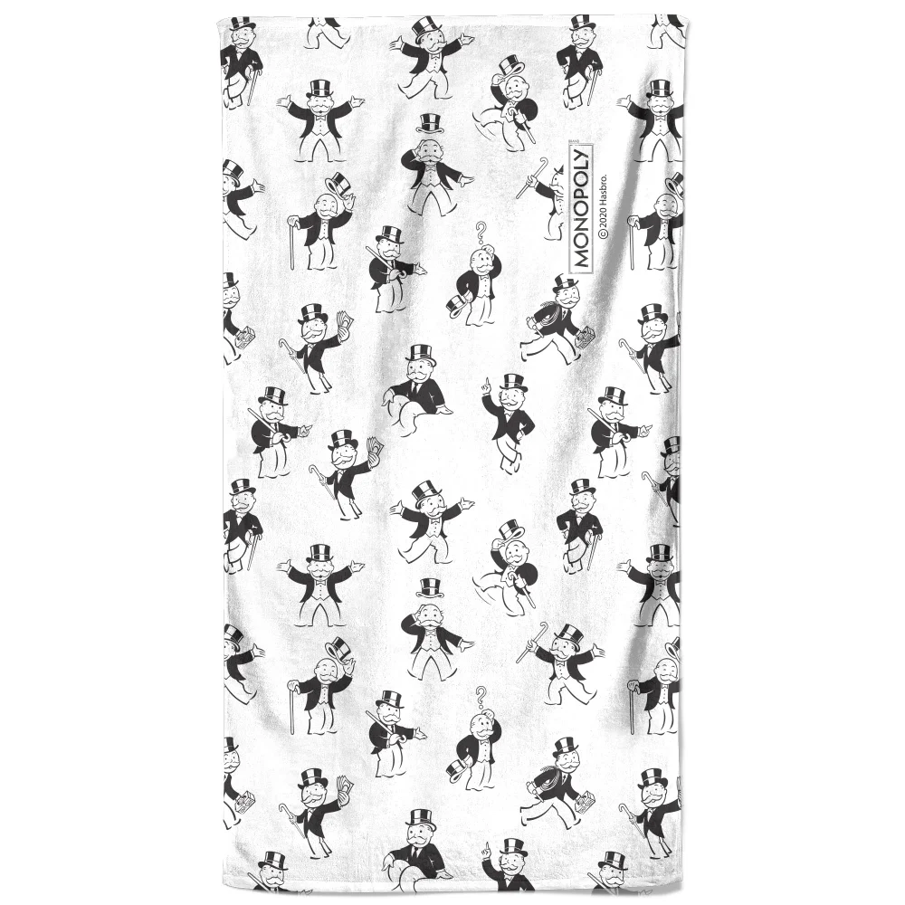Monopoly Man Pattern Beach Towel Bild 1