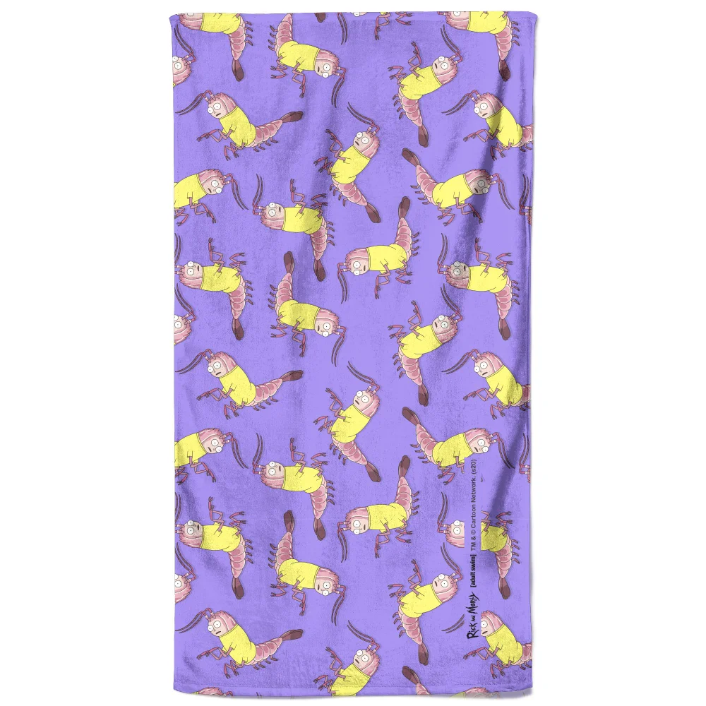 Rick and Morty Aww Geez Pattern Beach Towel Bild 1