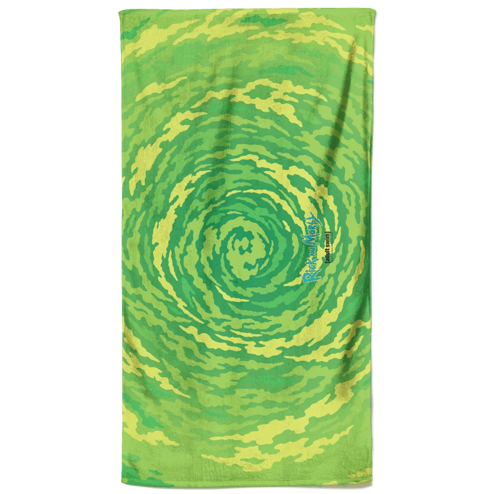 Rick and Morty Portal All Over Pattern Beach Towel Bild 1
