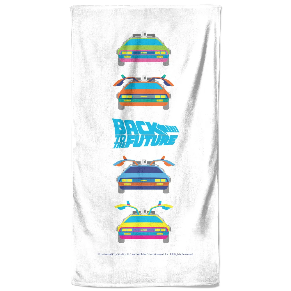 Back To The Future Car Print Beach Towel Bild 1