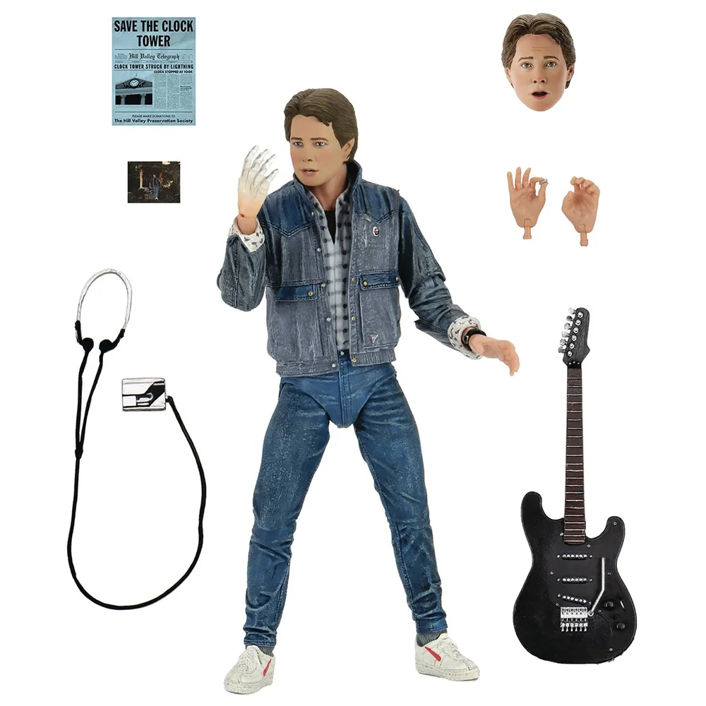 NECA Back to the Future Marty McFly 1985 Guitar Audition Ultimate 7 Inch Scale Action Figure Bild 1